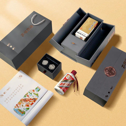 传世佳酿银章典藏礼盒（茅台+银币） 商品图5