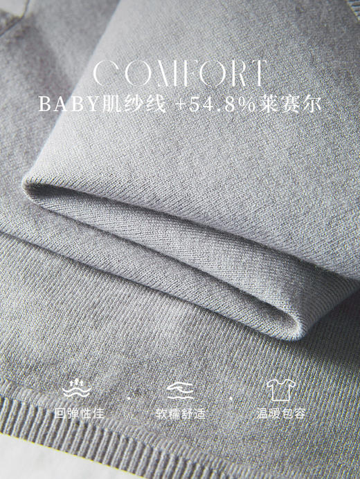 【专属特惠】熙世界学院风假两件衬衫领针织衫套头别致打底上衣2025早秋新款 商品图3