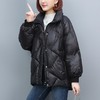 棉服女2023年新款冬季妈妈短款宽松大码加厚羽绒棉袄立领棉衣外套 商品缩略图3