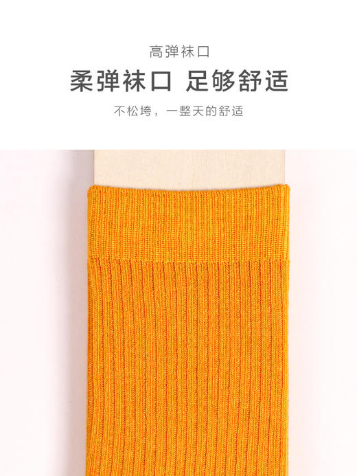 足装秀新品女款秋冬长筒抽条堆堆袜吸湿发热保暖反织复古长邦女袜 商品图5