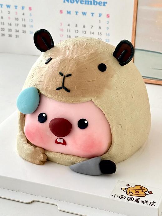 黑巢-卡皮露比生日蛋糕 商品图0