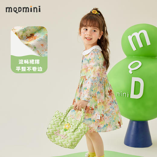 【80-130】【MQDMINI】女童春秋纯棉连衣裙彩绘公主裙子 商品图6