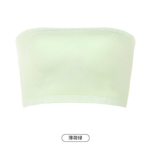 都市丽人抹胸女无缝面料背心无尺码半固定模杯一字抹胸无钢圈无排扣LV4AA5 商品图7