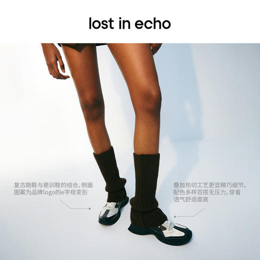 lost in echo2024春季新品设计师款翘头图案装饰复古户外运动跑鞋 商品图1