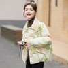 短版羽绒衣女冬2023新款时尚显瘦气质小个子中式国风印花外套 商品缩略图1