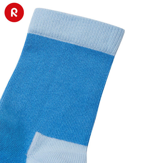 reima男女儿童袜子2024春季新款条纹棉质休闲运动舒适透气中筒袜 商品图4