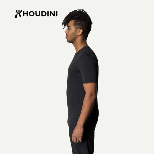 HOUDINI胡丁尼 Pace Air Tee 空速 男款户外舒适透气速干短袖T恤860019 商品图3