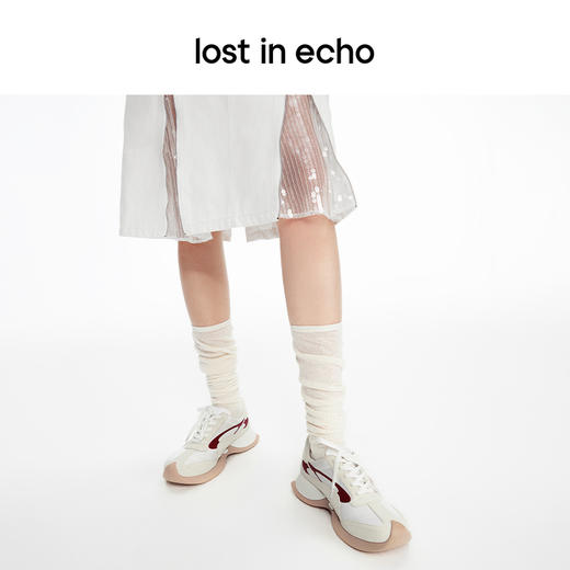 lost in echo2024春季新品设计师款翘头图案装饰复古户外运动跑鞋 商品图4