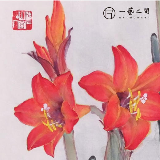 叶泉 两平尺竖屏 花鸟画原作 34x68CM 《鸿运当头》《月月富贵》手绘纸本宣纸国画作品 本期直播特供2张，优惠售完即止！[现货包邮] 商品图2