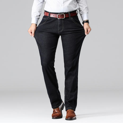 【新款DYG】大依优型大码牛仔裤直筒长裤男舒适弹力休闲商务简约百搭加肥加大男装 商品图2
