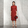 TANGY Collection天意精品2024春季新品雅致修身桑蚕丝中长旗袍连衣裙 L241814 商品缩略图1