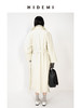 HIDEMI【佟丽娅同款】奶油米极简设计感大翻领斜纹廓形收腰长风衣 商品缩略图9