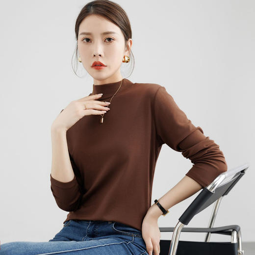 【E】【两件装】水溶磨毛打底衫 商品图4
