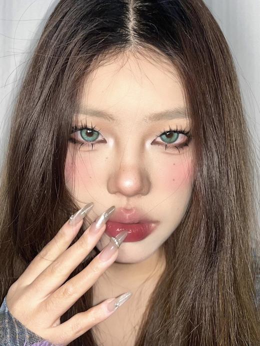 pfgirlcon 半年抛 绿玛瑙 直径14.5mm着色13.95mm 商品图6