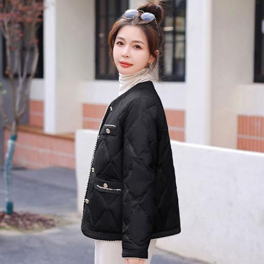 轻薄小香风羽绒服外套女2023新款秋冬小个子时尚气质显瘦短款羽绒 商品图2