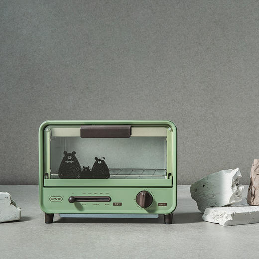 ERNTE昂特 家用迷你电烤箱 6L升 机械式操作 精准控温 3秒极速加热ETS-2101-OG 商品图0