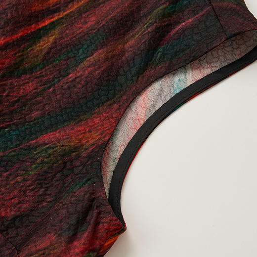 TANGY Collection天意精品2024春季新品原创桑蚕丝真丝修身中长款连衣裙 L241817 商品图3