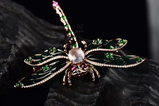 【腾飞】空窗珐琅蜻蜓胸针-XZ12311027 商品图1