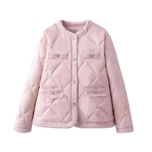 轻薄小香风羽绒服外套女2023新款秋冬小个子时尚气质显瘦短款羽绒 商品图4