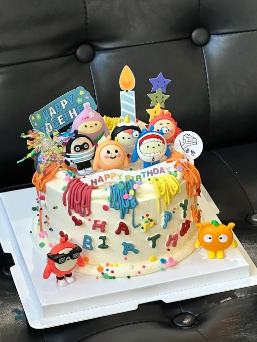 黑巢-聪明小蛋仔生日蛋糕 商品图0