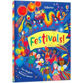 英文原版 Festivals! 节日！体验世界各地不同节日 Usborne 出版精装绘本