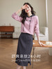 【五折购】熙世界华夫格卫衣套装女时尚2025秋新款高级感半身裙两件一整套 商品缩略图1