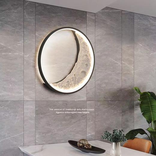 网红月球壁灯创意背景墙装饰灯客厅卧室墙壁灯走廊壁灯 商品图8