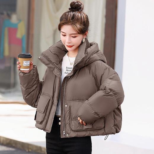 羽绒服女冬季2023新小个子显瘦气质时尚泡芙感羽绒服短款外套 商品图2