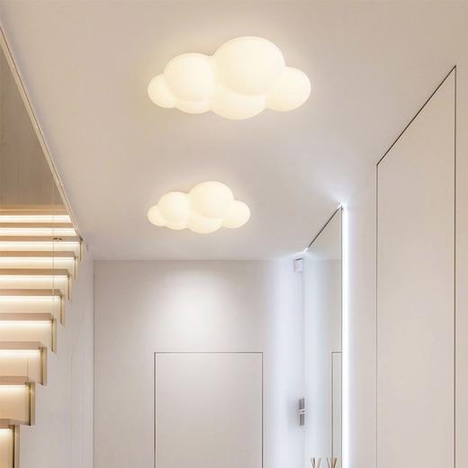 壁灯卧室床头灯奶油风温馨浪漫创意过道灯全光谱现代简约云朵壁灯 商品图2