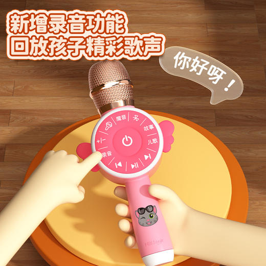 无线儿童话筒音响一体回声麦克风早教唱歌机宝宝小女孩玩具卡拉ok 商品图4