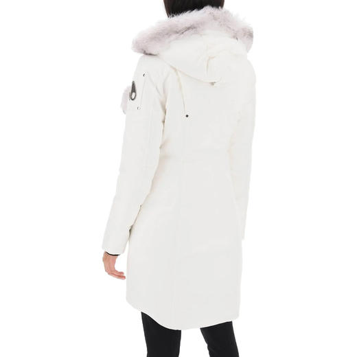 MOOSE KNUCKLES 女士金属驼鹿指节徽标剪羊毛派克羽绒服 白色 M32LP203SX 1007 商品图2