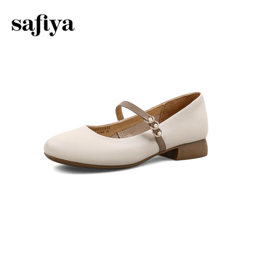 Safiya/索菲娅 2024春夏圆头浅口软底珍珠气质仙女风单鞋 SF41111147 商品图8