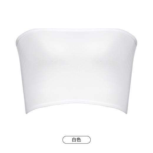 都市丽人抹胸女棉莫背心无罩杯一字抹胸无钢圈无排扣LV4AA3 商品图8