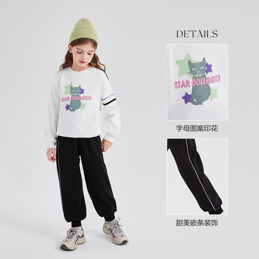 笛莎Deesha 童装女童套装2024春装新款时尚休闲套装 商品图1