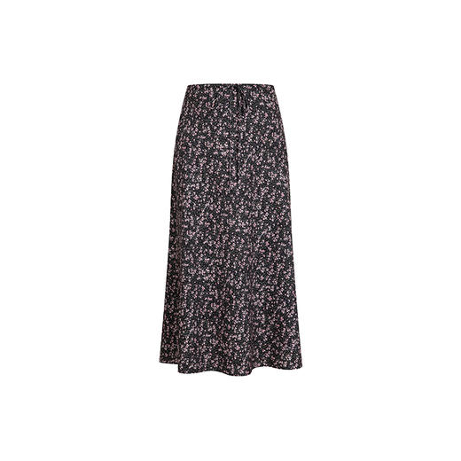 HeyDress法式碎花半身裙女春季高腰系带温柔浪漫垂感a字显瘦半裙 商品图4