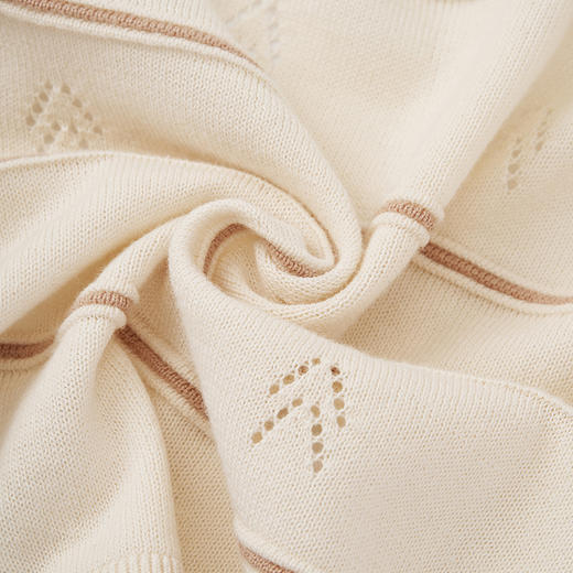 英氏童装外套条纹针织男宝宝外套2024春季新款YRWBJ1Q191A 商品图4