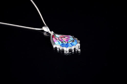 深山集市 蝶衣吊坠项链44cm 商品图3