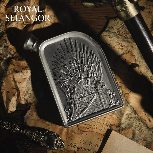 Royal Selangor皇家雪兰莪 铁王座烧瓶 权力的游戏授权联名锡制酒壶 商品图4