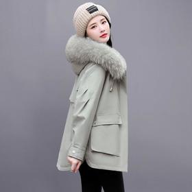 派克服羽绒服女短款2023年冬季新款小个子气质时尚白鸭绒显瘦外套