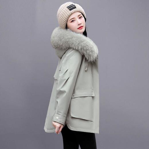 派克服羽绒服女短款2023年冬季新款小个子气质时尚白鸭绒显瘦外套 商品图0