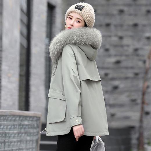 派克服羽绒服女短款2023年冬季新款小个子气质时尚白鸭绒显瘦外套 商品图1