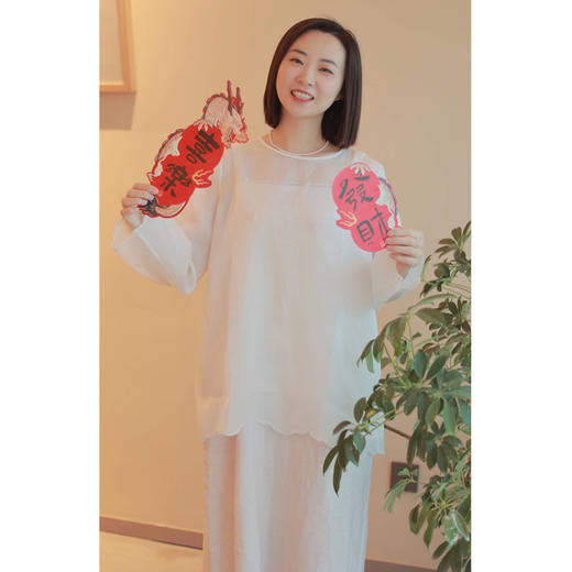 【线上专属】花边套头衫（24708153-山矾） 商品图3