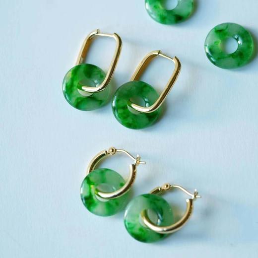 18k金多用耳圈耳环二款 商品图1