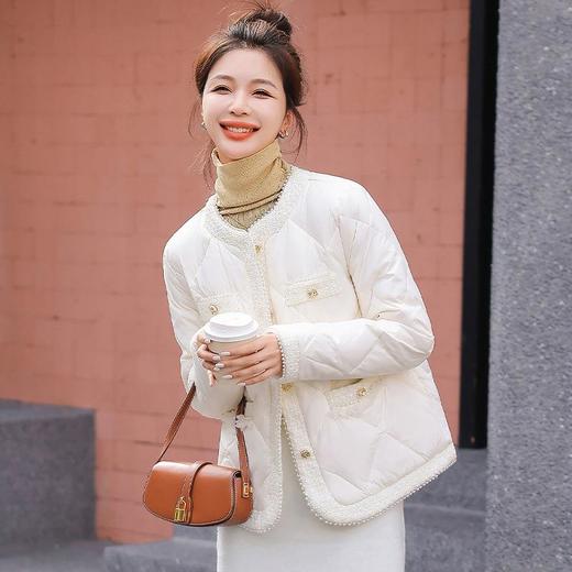 轻薄小香风羽绒服外套女2023新款秋冬小个子时尚气质显瘦短款羽绒 商品图1