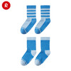 reima男女儿童袜子2024春季新款条纹棉质休闲运动舒适透气中筒袜 商品缩略图3