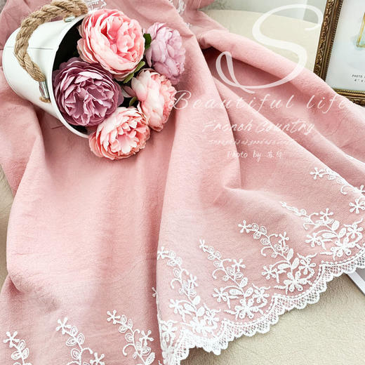 围裙女式工作时尚公主可爱网红新款高档罩衣厨房家用蕾丝纯棉全棉 商品图9