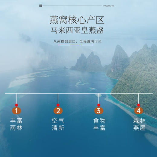 【福东海】燕窝 干燕窝白燕盏 马来西亚进口溯源干盏--MD 商品图4