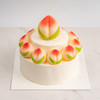 预定款｜蟠桃上寿蛋糕双层双层6寸+4寸（纯动物奶油新鲜水果夹心 提前3天预定） 商品缩略图1