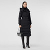 BURBERRY 巴宝莉 女士可拆式连帽束带羽绒服 黑色 8018556 A1189 商品缩略图1