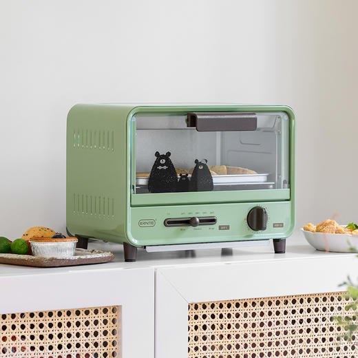 ERNTE昂特 家用迷你电烤箱 6L升 机械式操作 精准控温 3秒极速加热ETS-2101-OG 商品图2